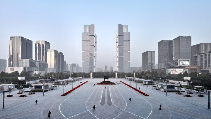ドイツの建築事務所・gmpが手がけるツインタワーが完成 2020年までに人口が1100万人を超える中国・河南省…