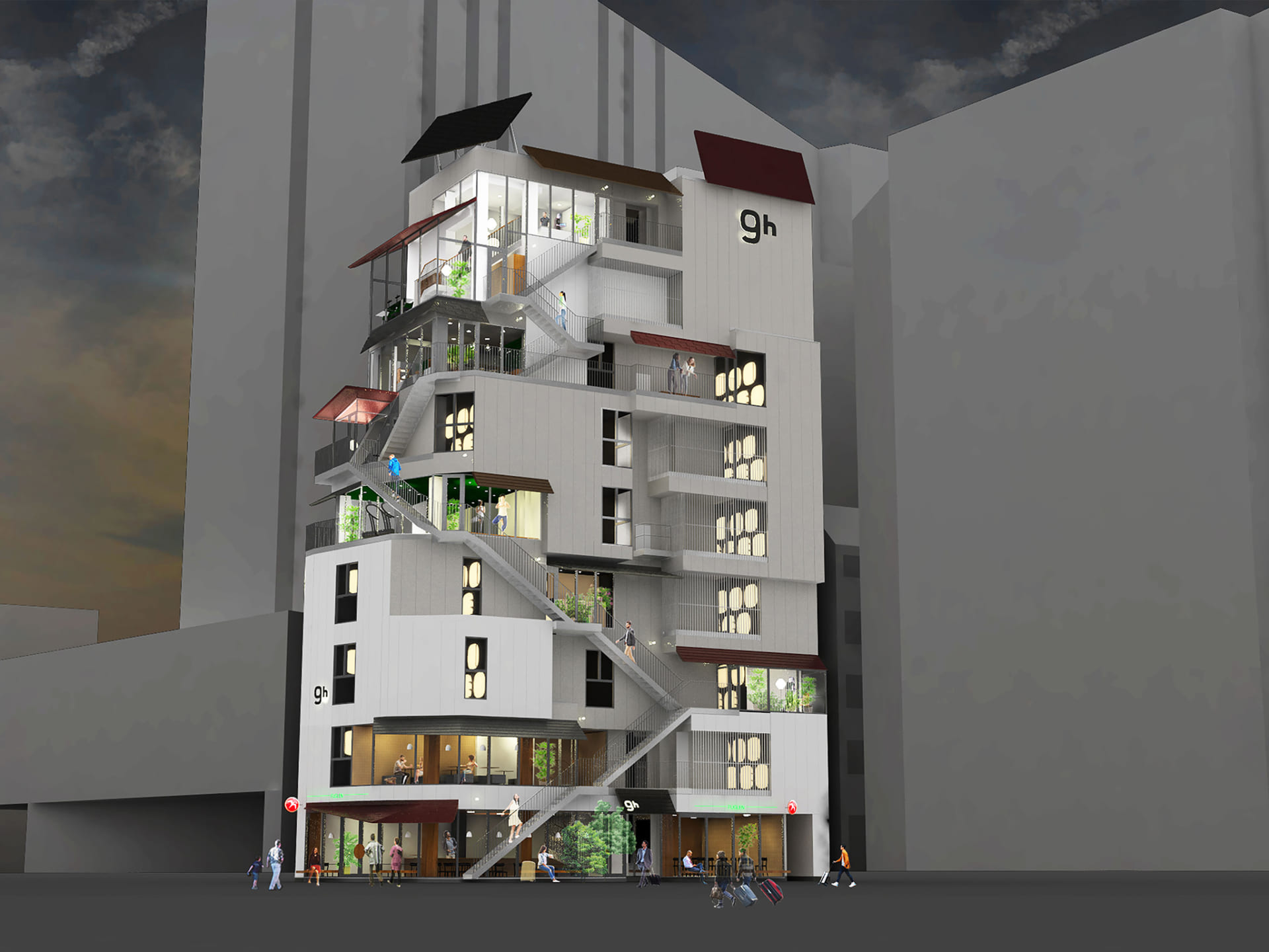 平田晃久が設計した「ナインアワーズ浅草」が2018年9月21日（金）開業