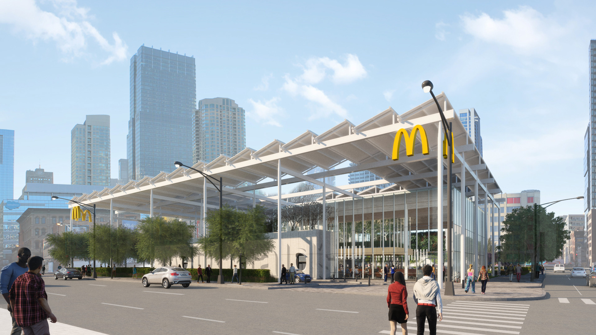 マクドナルドのグローバルフラッグシップがシカゴに建設中 敷地
