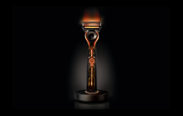 Gillette Labsが開発中の熱をもつ髭剃り用カミソリ「Heated
