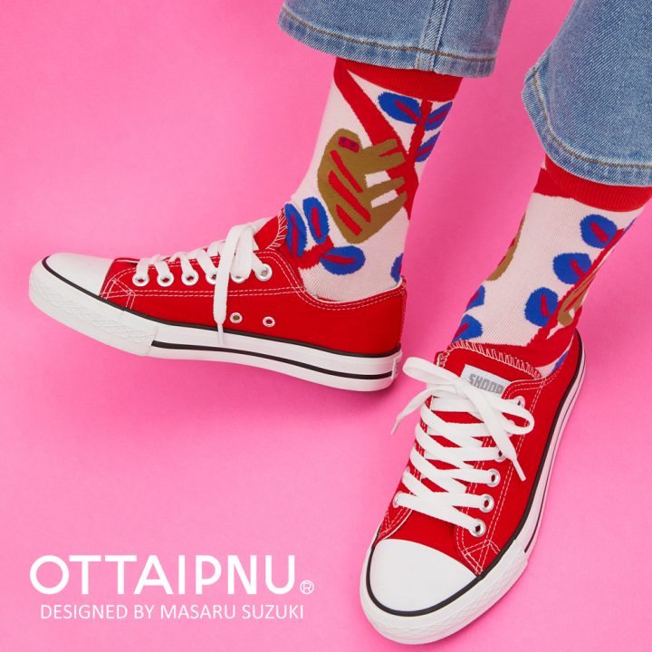 テキスタイルデザイナー・鈴木マサルの「OTTAIPNU」がソックスに ソックスブランド「socks appeal」から新…