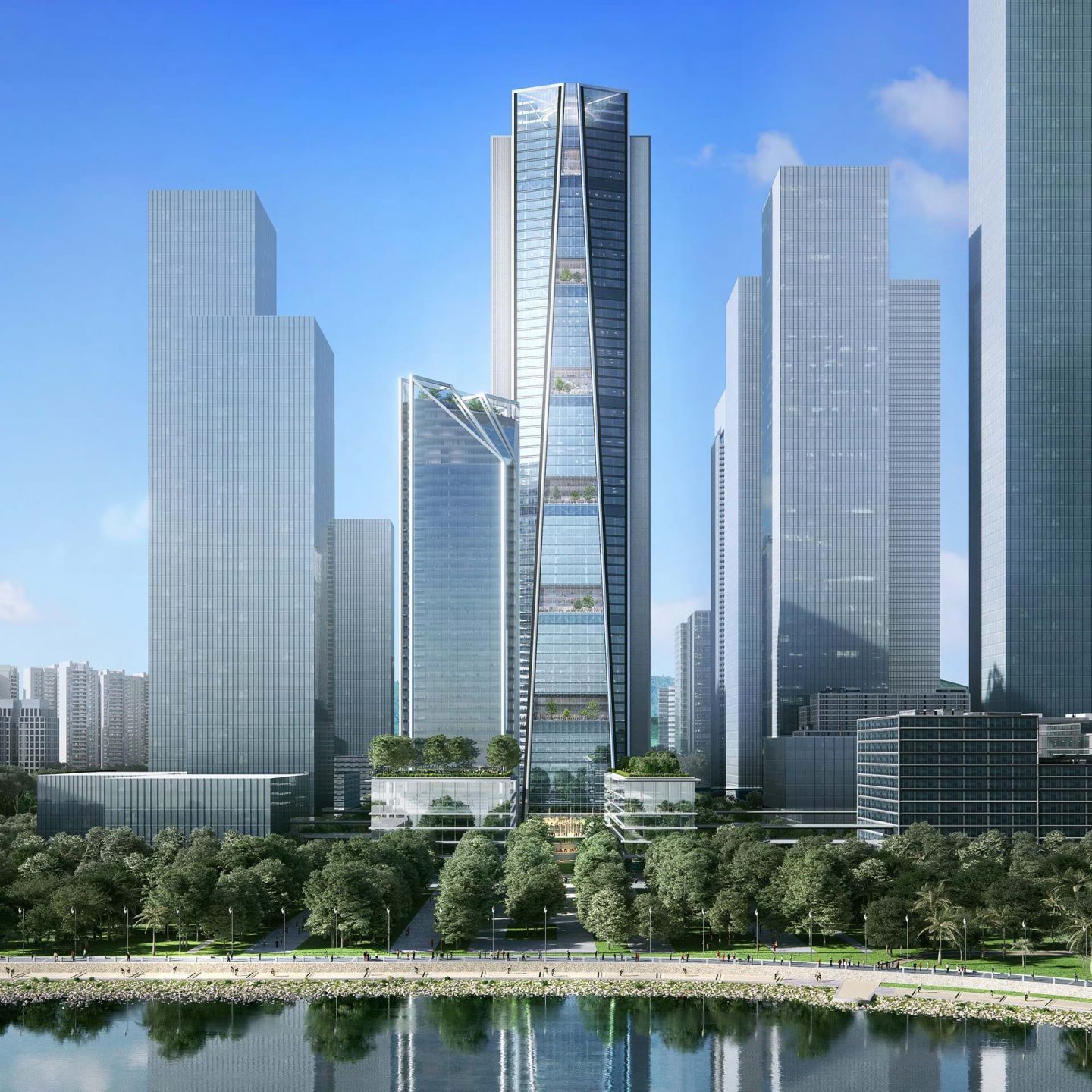 中国の招商銀行が深圳に新本社ビルを建設
担当した建築事務所 Foster + Partnersが設計案を公開