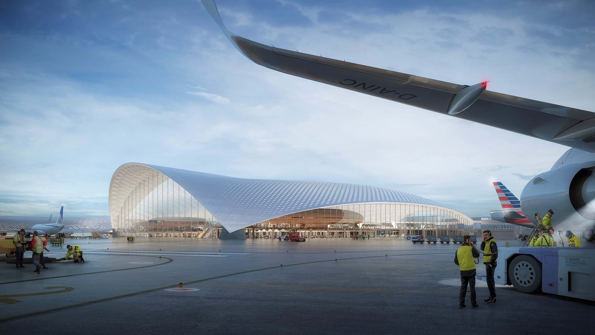 シカゴ オヘア国際空港の新ターミナル Foster Partnersらの設計案が公開 Webマガジン Axis デザインのwebメディア