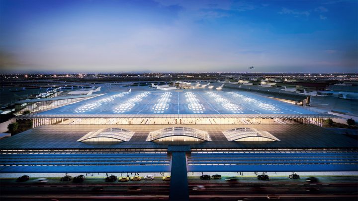 シカゴの文化遺産と未来へのビジョンを反映した SOMのシカゴ・オヘア国際空港新ターミナル設計案