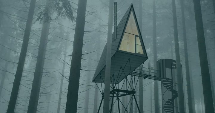 ノルウェーの自然保護区Finnskogenの大自然を堪能できる ユニークな宿「Pan treetop cabins」