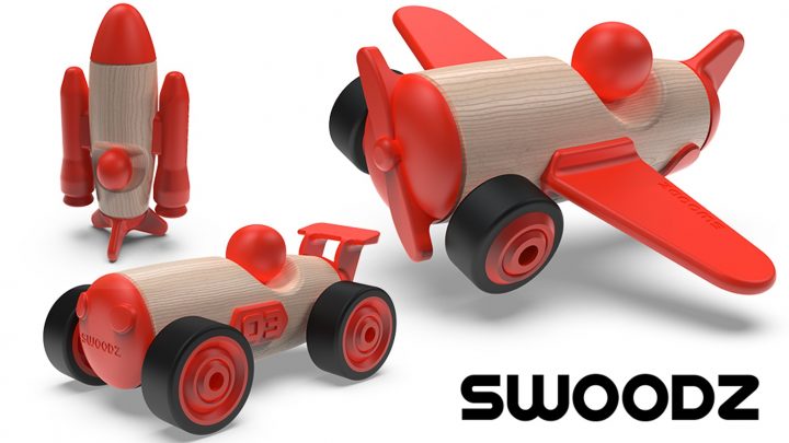 組み立て式のおもちゃ「SWOODZ」が登場 子どもの創造力を育むデザイン