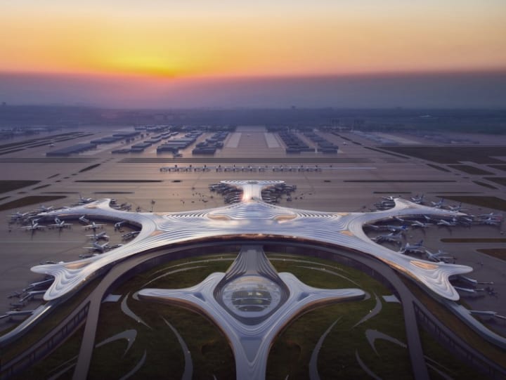 中国の建築家 馬岩松の新プロジェクト 雪の結晶をモチーフにした「Harbin Airport T3」のデザインが公開