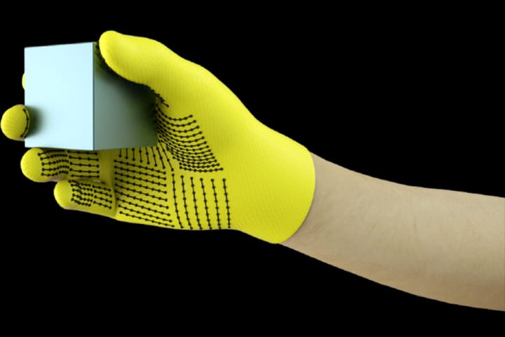 MITの研究チームが”触れるとモノを識別できる手袋”を開発中 センサーから得た触覚データセットをAIが学習