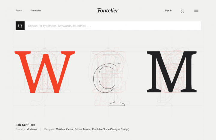 モリサワが米国でフォントダウンロード販売サービス「Fontelier」を開始 200書体を誇る欧文スーパーファミ…