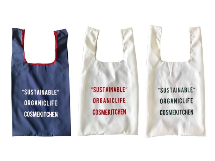 100%海洋プラスチックゴミからできたショッピングバッグ 「SUSTAINABAG」がコスメキッチンから登場