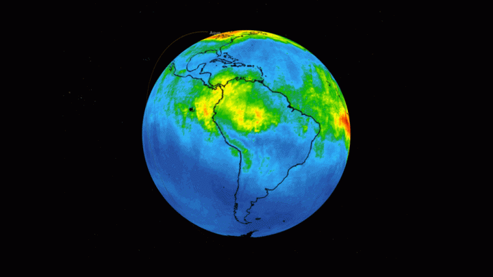 アマゾン火災から発生した一酸化炭素はどうなる？ NASAが上空5,500mから大気中の濃度を測定