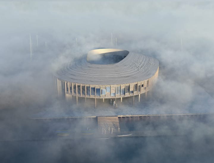 スノヘッタがデンマークで手がけるマリンセンター 「Esbjerg Maritime Center」の設計案を公開