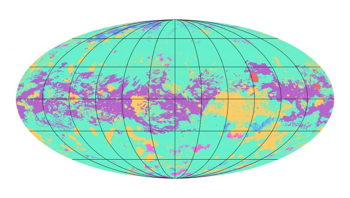 土星の衛星「タイタン」の地図が初公開 そのダイナミックな地形が明らかに