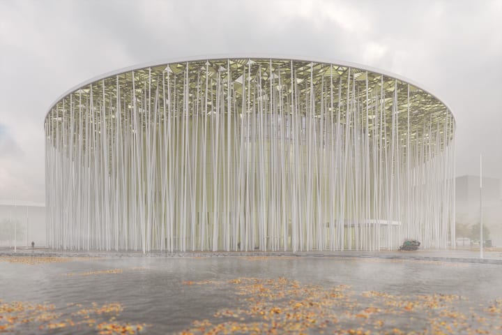 中国最大の竹林にインスパイアされた劇場 Steven Chilton Architectsによる「Wuxi Taihu Show Theatre」