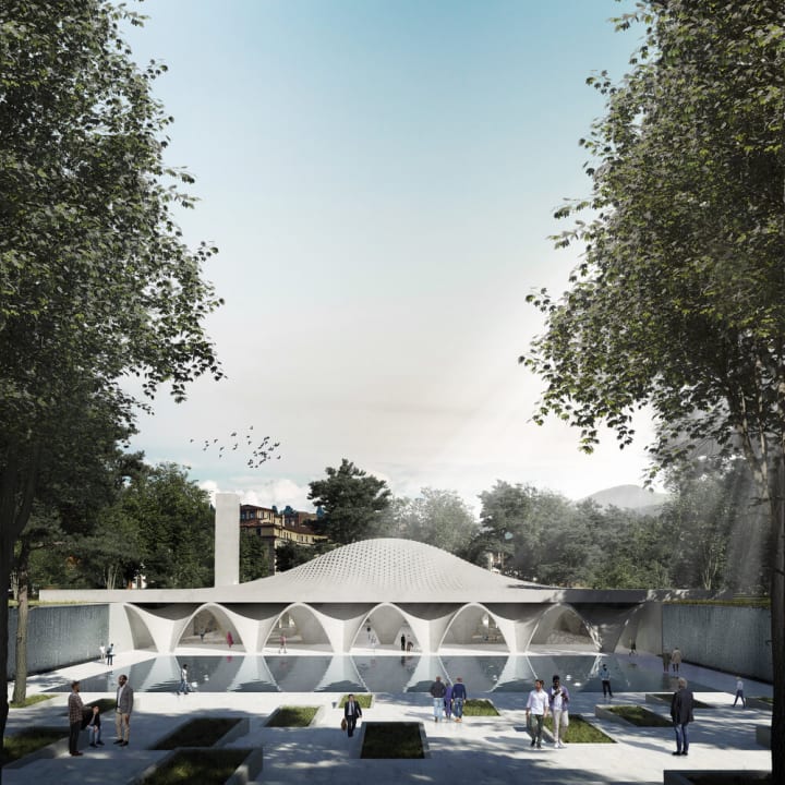 Wafai ArchitectureとFragomeli+partnersが設計する モスクを中心とした「Islamic Cultural Center」
