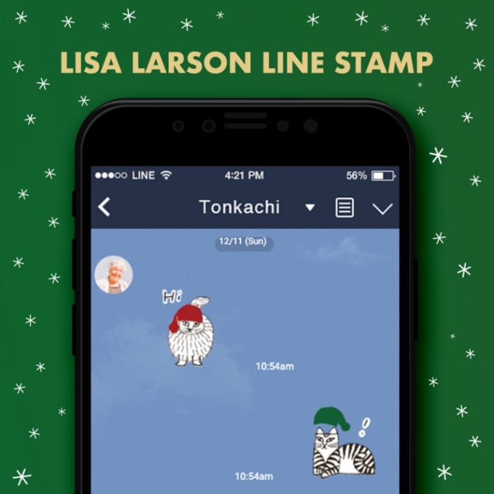 リサ・ラーソン初のオフィシャルLINEスタンプ LINE STOREで販売開始