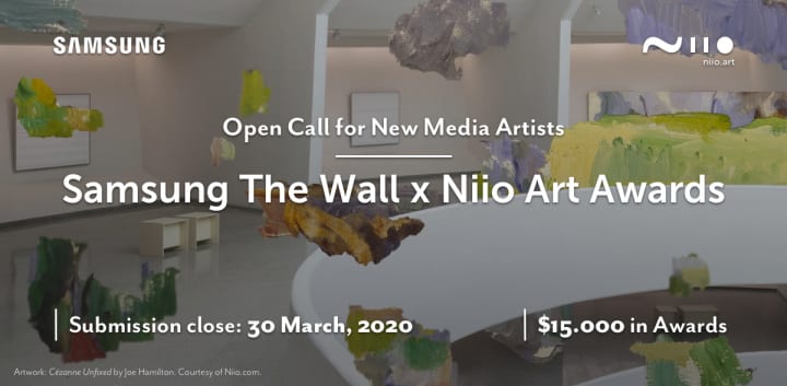 「Samsung The Wall x Niio Art Awards」開催 サムスンの大型テレビを使ったデジタルアートコンペ