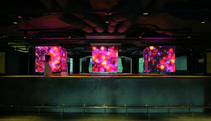 チームラボ、住友商事の「MIRAI LAB PALETTE」にて 「Continuous Life in Cubes of Light – Copper…