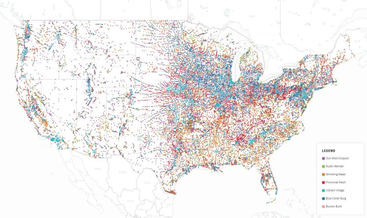 アメリカを象徴する「スモールタウン」の実情を可視化 ユニークな研究分野「Townology」が分析結果を発表