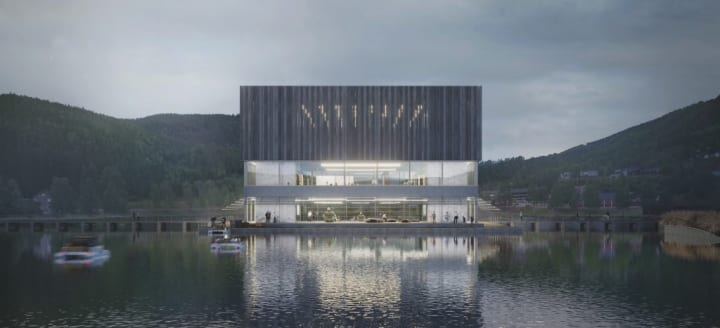 Space Travellers Architectsによる「New Era Wharf」 ノルウェーの渓谷の町・ロードベルを活性化する設計…