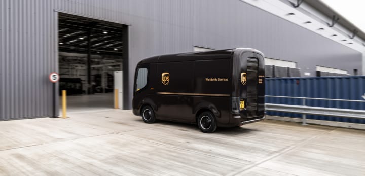 物流大手 UPSが10,000台の商用EVを導入へ 英スタートアップ Arrivalが車両を供給