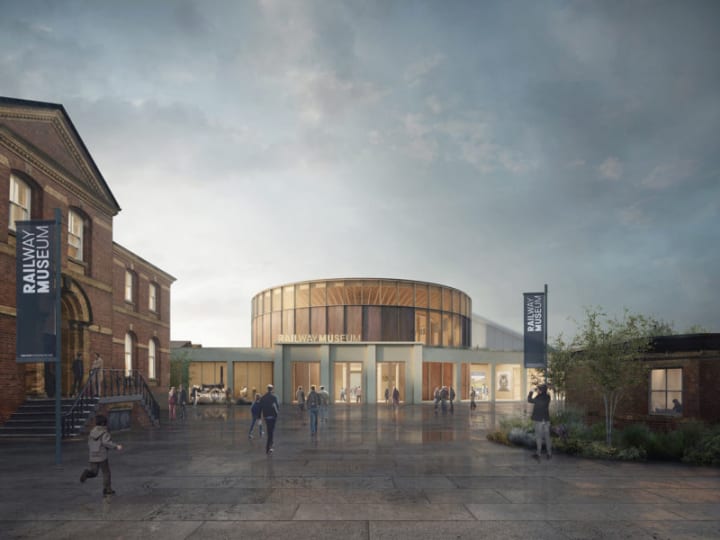 イギリス国立鉄道博物館が新しいホールを建設へ 円形の機関庫をイメージした木造建築