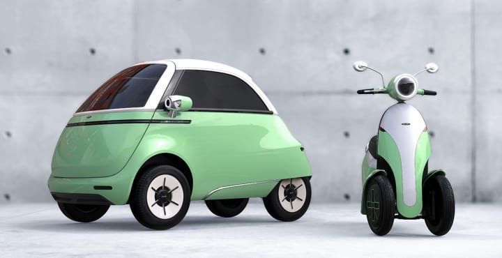 スイスの自動車メーカー Micro Mobility Systems 小型EV「Microlino 2.0」と電動スクーター「Microletta」…