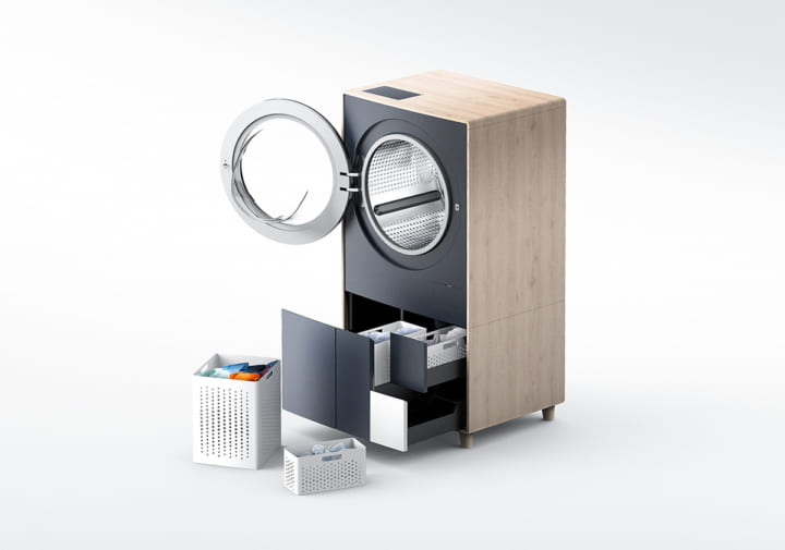 ドレッサーをベースに設計された コンセプト洗濯機 Drawsher Webマガジン Axis デザインのwebメディア