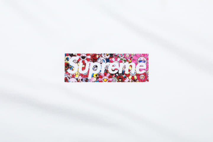 Supreme 村上隆 COVID19 Relief Box Logo Tee