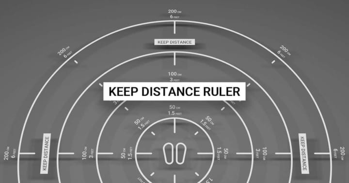 クリエイティブラボPARTYからソーシャルディスタンスを測る AR定規「Keep Distance Ruler」を公開