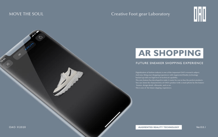 自宅で簡単に靴の試着を体験 フットウェアブランドOAOによる「AR Shopping」が開始