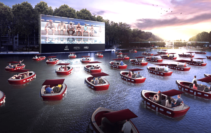 パリ、ニューノーマル時代の新しい上映イベント 運河で開催される「水上映画館」