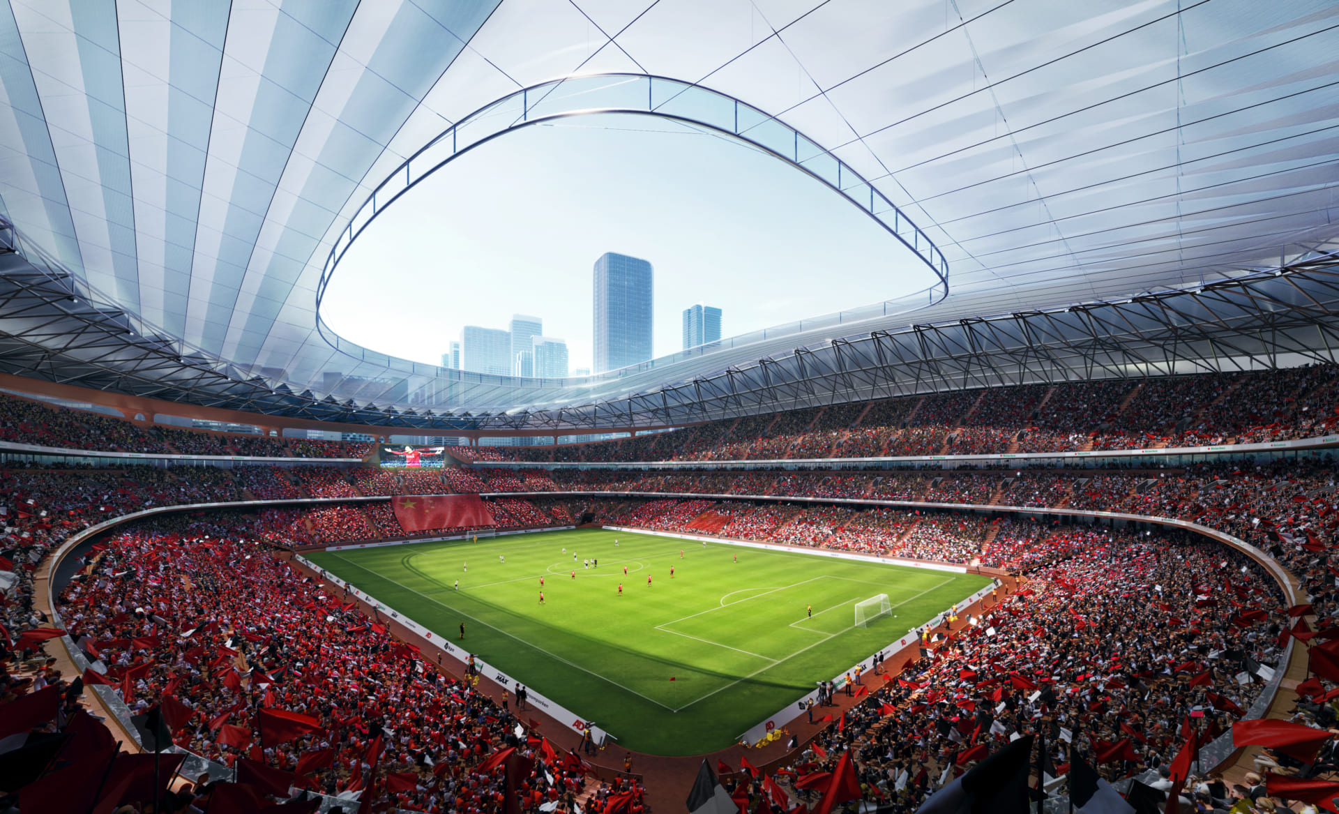 中国で開催する2023年AFCアジアカップ向けに Zaha Hadid