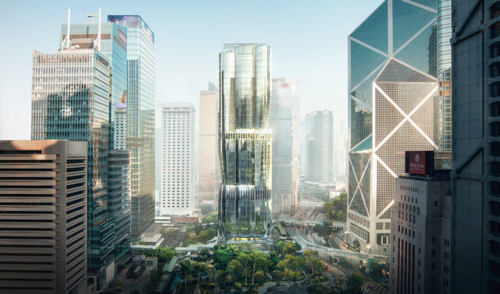 咲く寸前の花のつぼみをイメージした Zaha Hadid Architectsが設計する香港のタワー「2 Murray Road」