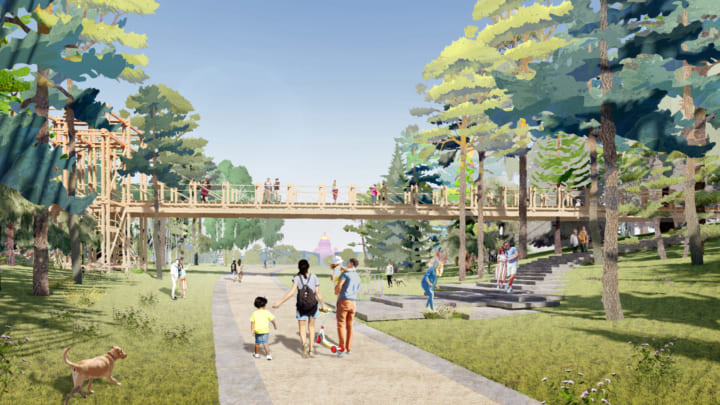 ロシア・サンクトペテルブルクに建設予定の 「Tuchkov Buyan Park」の設計図が公開