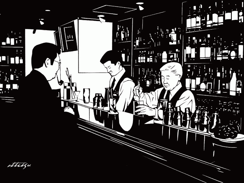 バーカルチャーの魅力を切り絵で表現 切り絵作家 成田一徹作品集