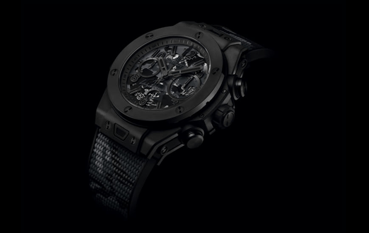 ウブロとヨウジヤマモト 「オールブラック」を追求する新作モデル腕時計