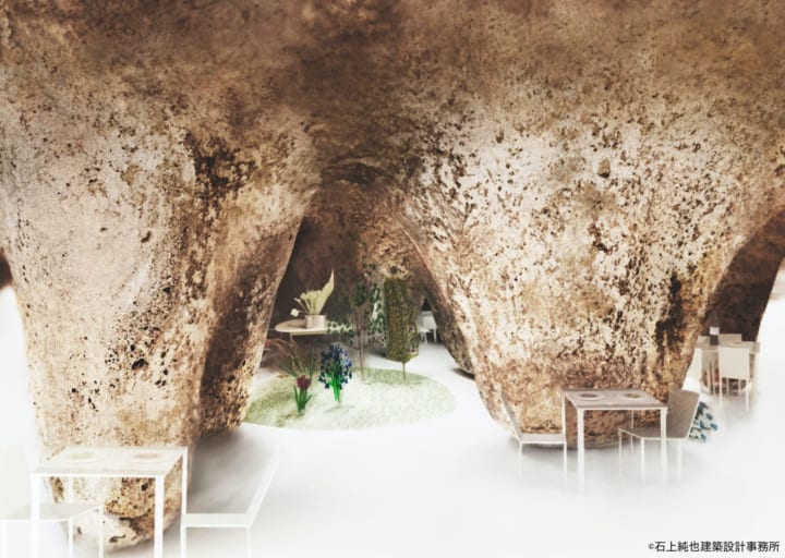石上純也が設計する洞窟のようなレストラン「maison owl」が 山口・宇部市にオープン