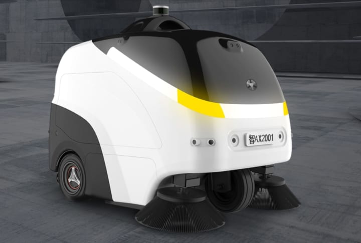 レベル4自動運転技術を搭載した 屋外用の自動掃除ロボット「viggo」