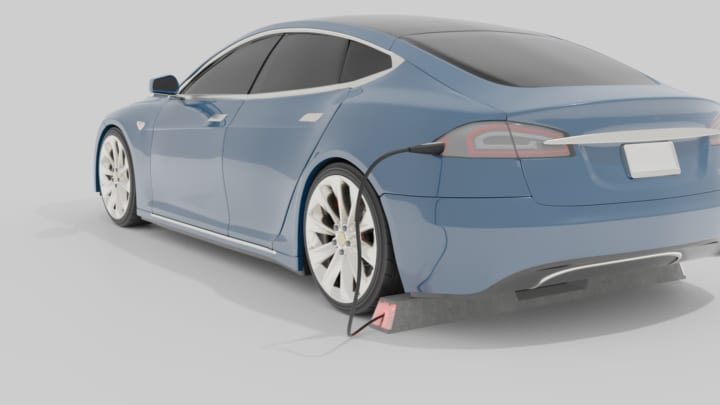 設置環境の視覚ノイズを減らした ⾞⽌め型充電スタンド「PLUGO BLOCK」