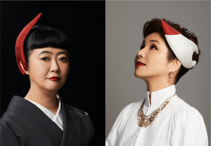 人形のまち岩槻の伝統工芸・木目込みで制作した ヘッドドレスの 人形のまち岩槻の伝統工芸・木目込みで制作した ヘッドドレスの