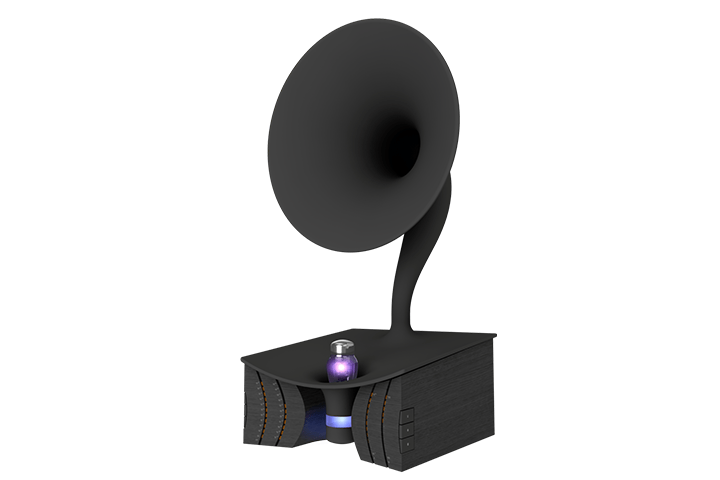 Useless Prototyping Studioが考案 未来の情報ストレージデバイス 「Black Hole Recorder」