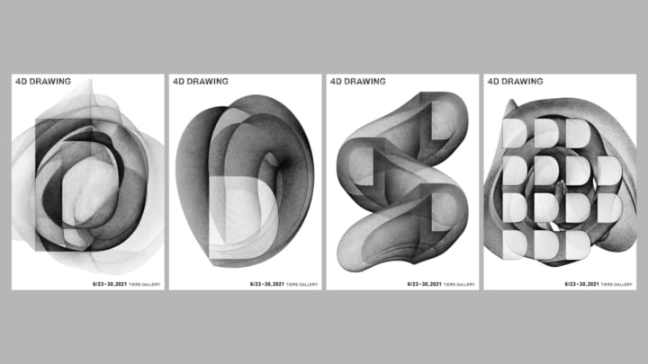 4次元からリアルへの新たな表現域に挑む TIERS GALLERYで展示「4D DRAWING」開催