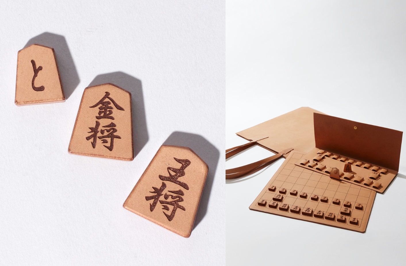 遊びを切り口にジャパンレザーの魅力を発信 「将棋トートバッグセット