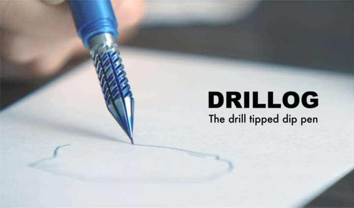 ドリル形状が特徴的な 筆記具ブランド「DRILLOG」
