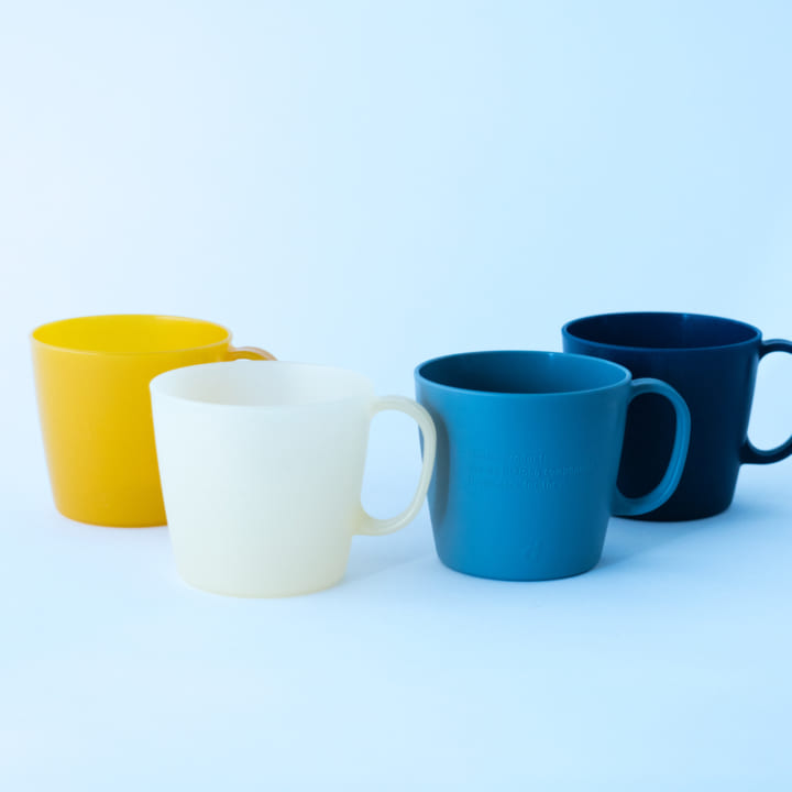 ロングライフデザインを表現するプロジェクト 第1弾のプロダクト「プラスチックマグカップ」
