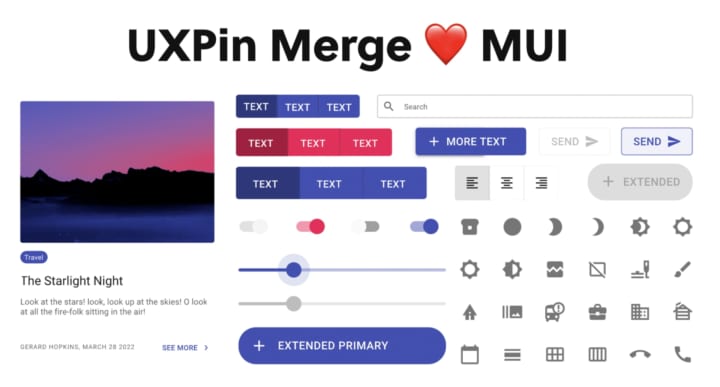 UXPin、「MUIライブラリ」を提供開始 高速プロトタイピングが実現可能に