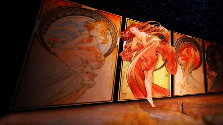 ミュシャの動く作品群に没入する 「iMUCHA IMMERSIVE EXHIBITION」