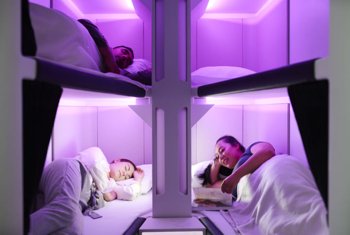 空の上で快適な眠りを提供する新シート ニュージーランド航空が発表