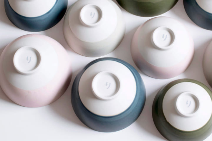 使わなくなった食器をリサイクルした TRAN PARANの「り お茶碗」